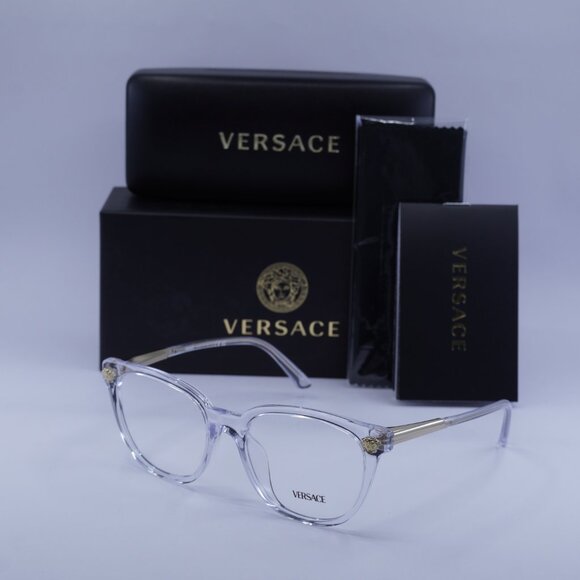 Versace VE3242A 148 Eyeglasses Crystal 54mm Cat Eye Frame - Picture 10 of 10